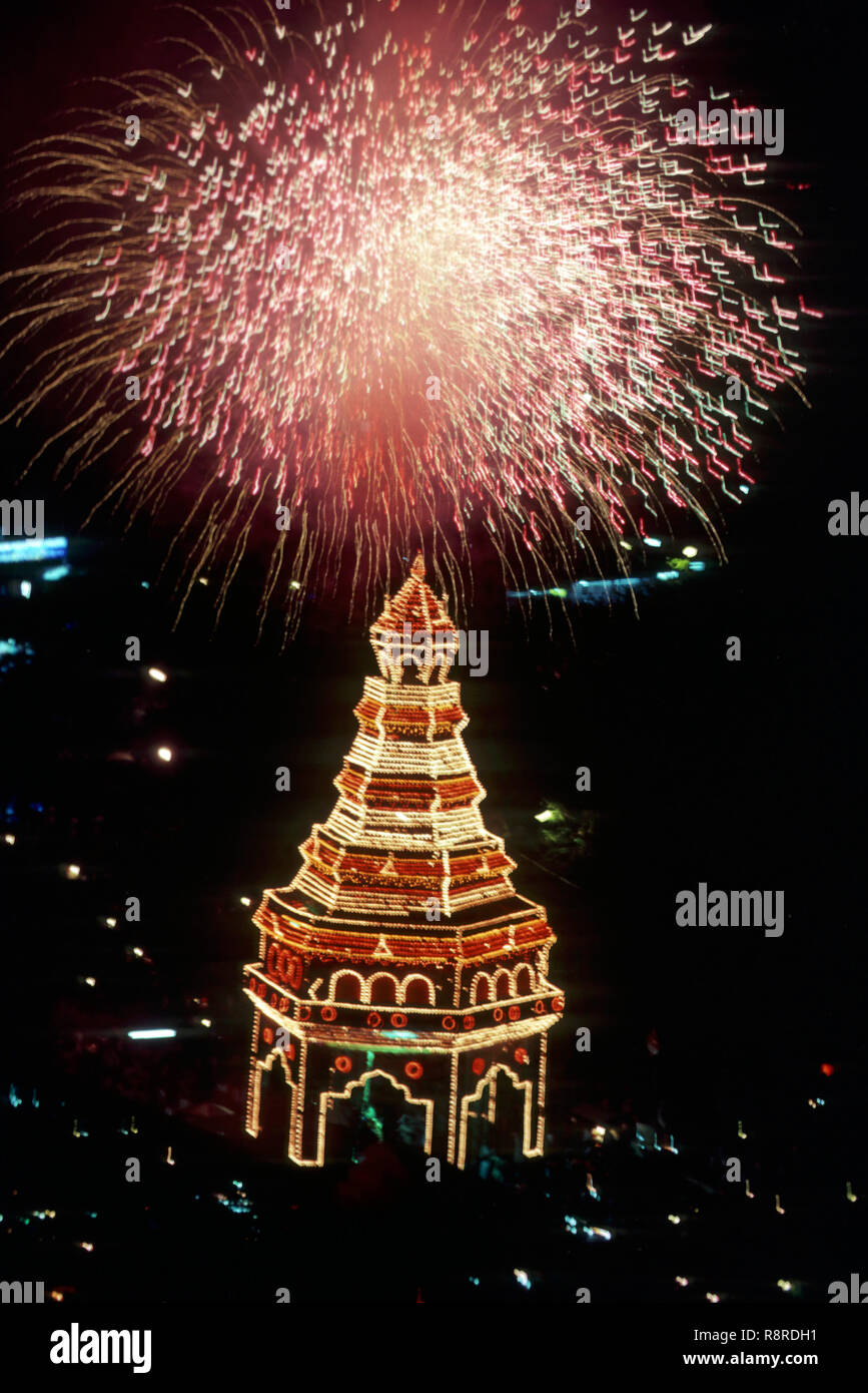 Fireworks at Pooram Festival, Trichur, Kerala, India Stock Photo Alamy