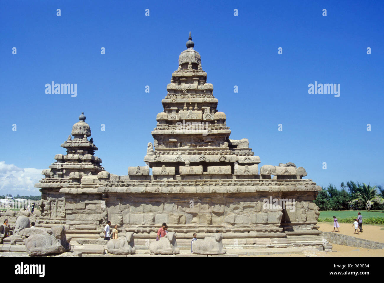 Mahabalipuram Temple near Madras Chennai in Tamil Nadu India Stock