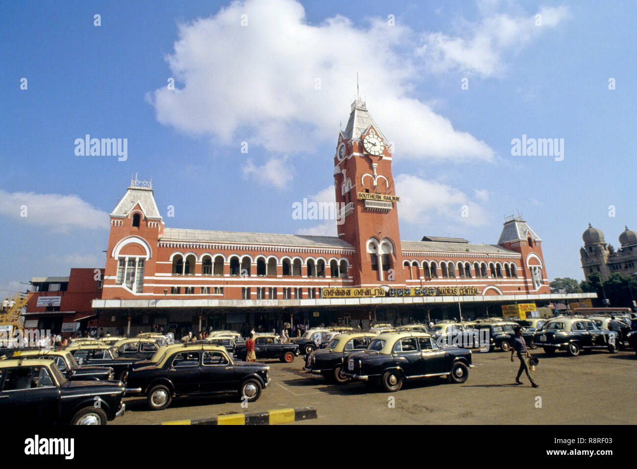 chennai central railway station, chennai, tamil nadu, india Stock Photo