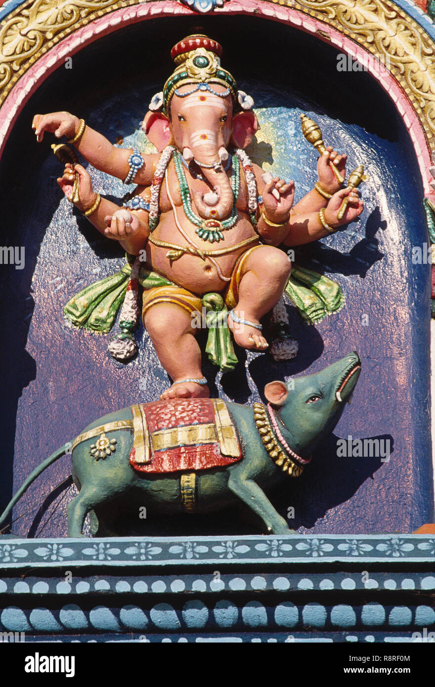 Lord Ganesh ganpati statue in chidambaram, chennai, india Stock Photo