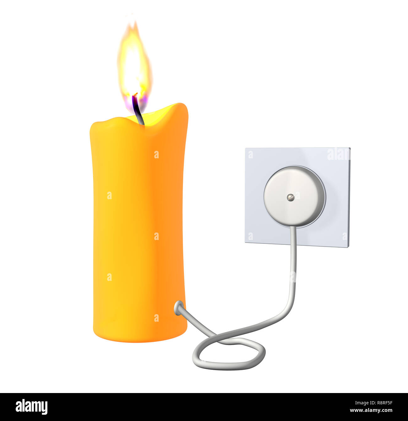 Cartoon Burning Candle High Resolution Stock Photography And Images Alamy