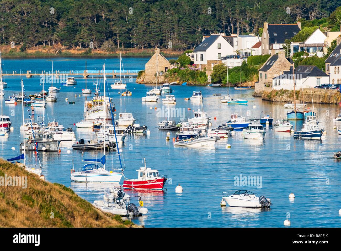 France, Finistere, Le Conquet, fishing port in the marine natural park of  Iroise Stock Photo - Alamy