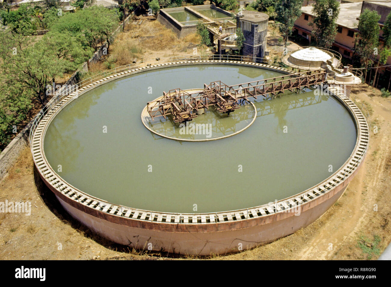 water purification plant, satara, maharashtra, india Stock Photo Alamy