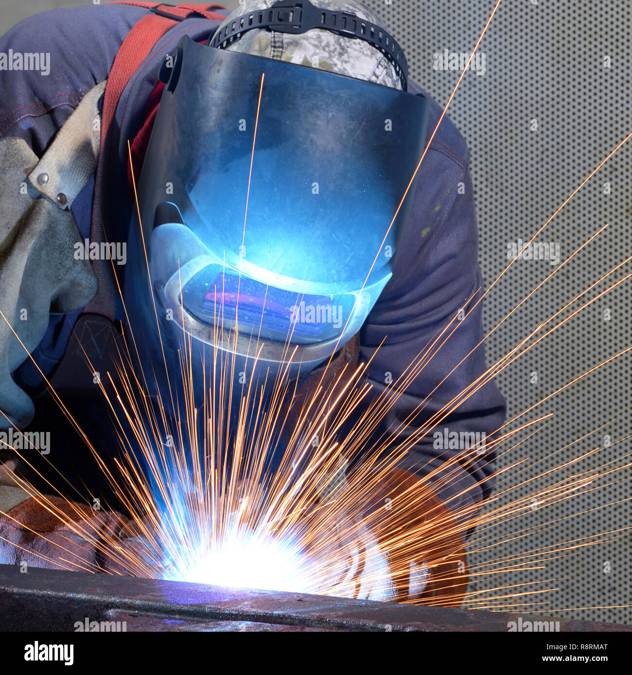 Industrial in welding helmet hires stock photography and images Alamy