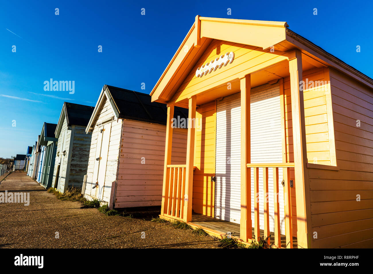 chapel st leonards Lincolnshire UK England, Chapel point beach huts