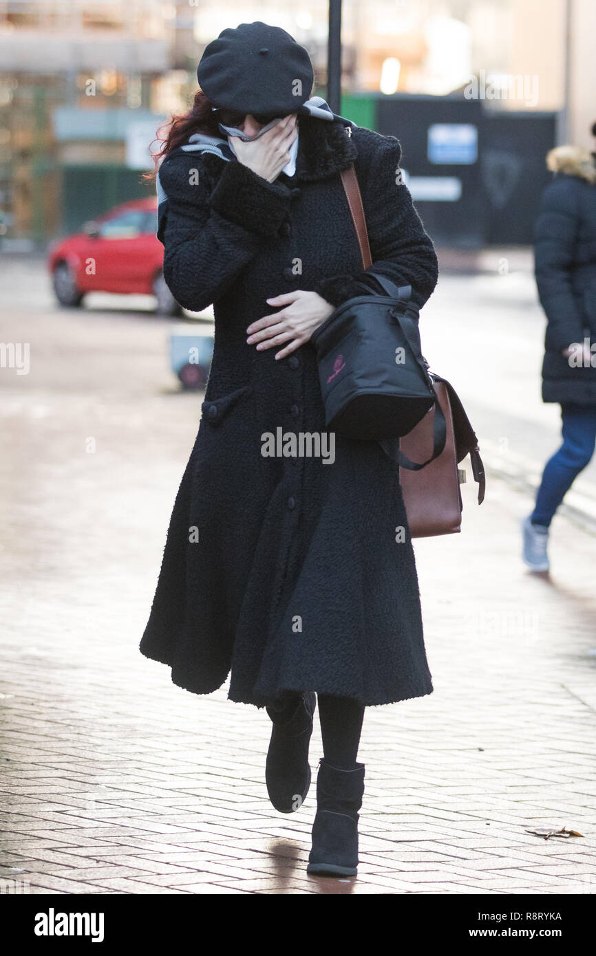 Convicted neo-Nazi terrorist Claudia Patatas arrives at Birmingham Crown Court ahead of her sentencing for membership of banned far-right terrorist group, National Action. Stock Photo