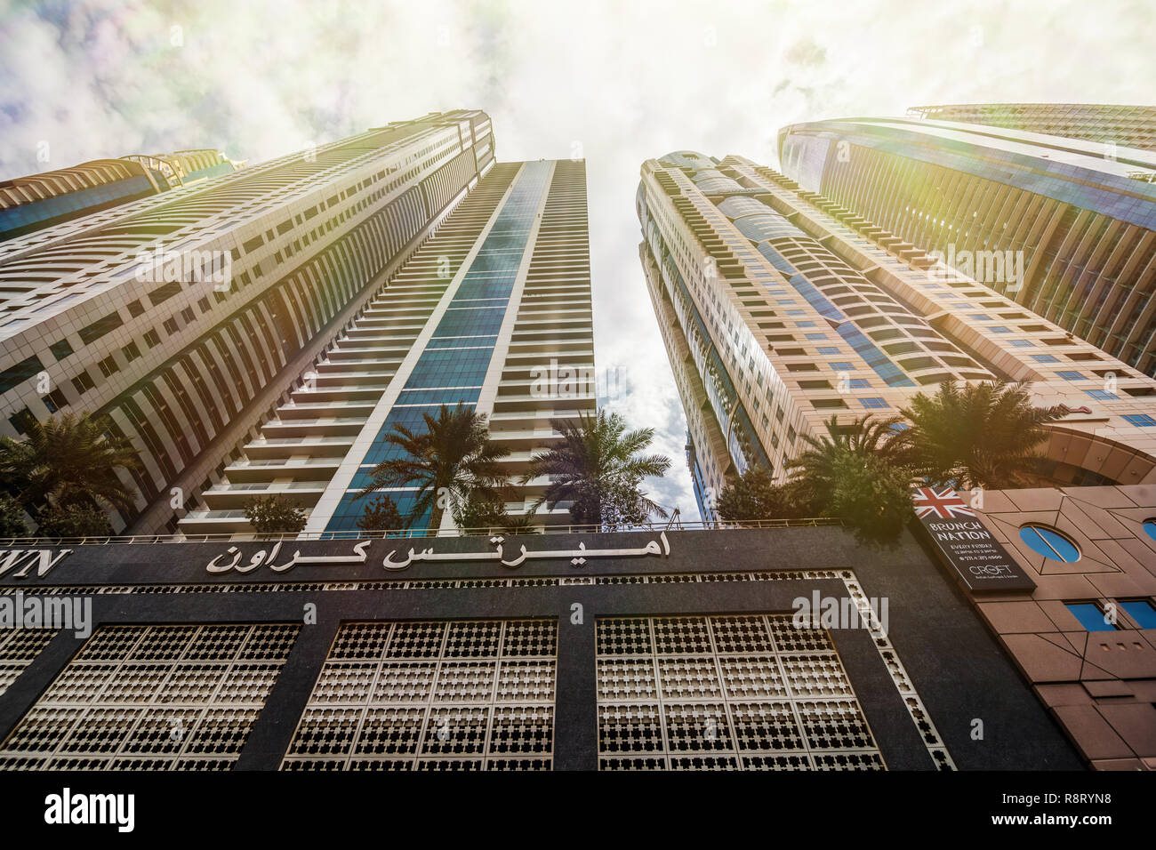 Modern architecture - high rise and tall buildings in Dubai Marina, UAE ...