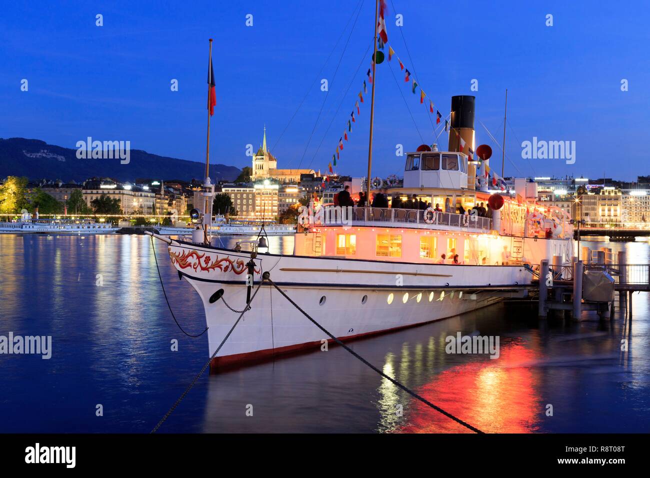 Switzerland, Geneva, Rade de Genève, Lake Geneva Stock Photo - Alamy