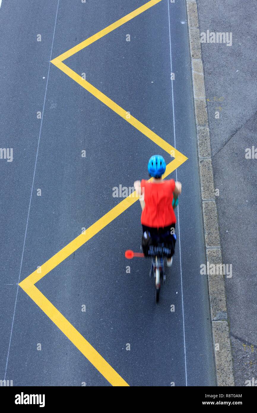 Switzerland, Geneva, Boulevard Emile Jaques Dalcroze Stock Photo