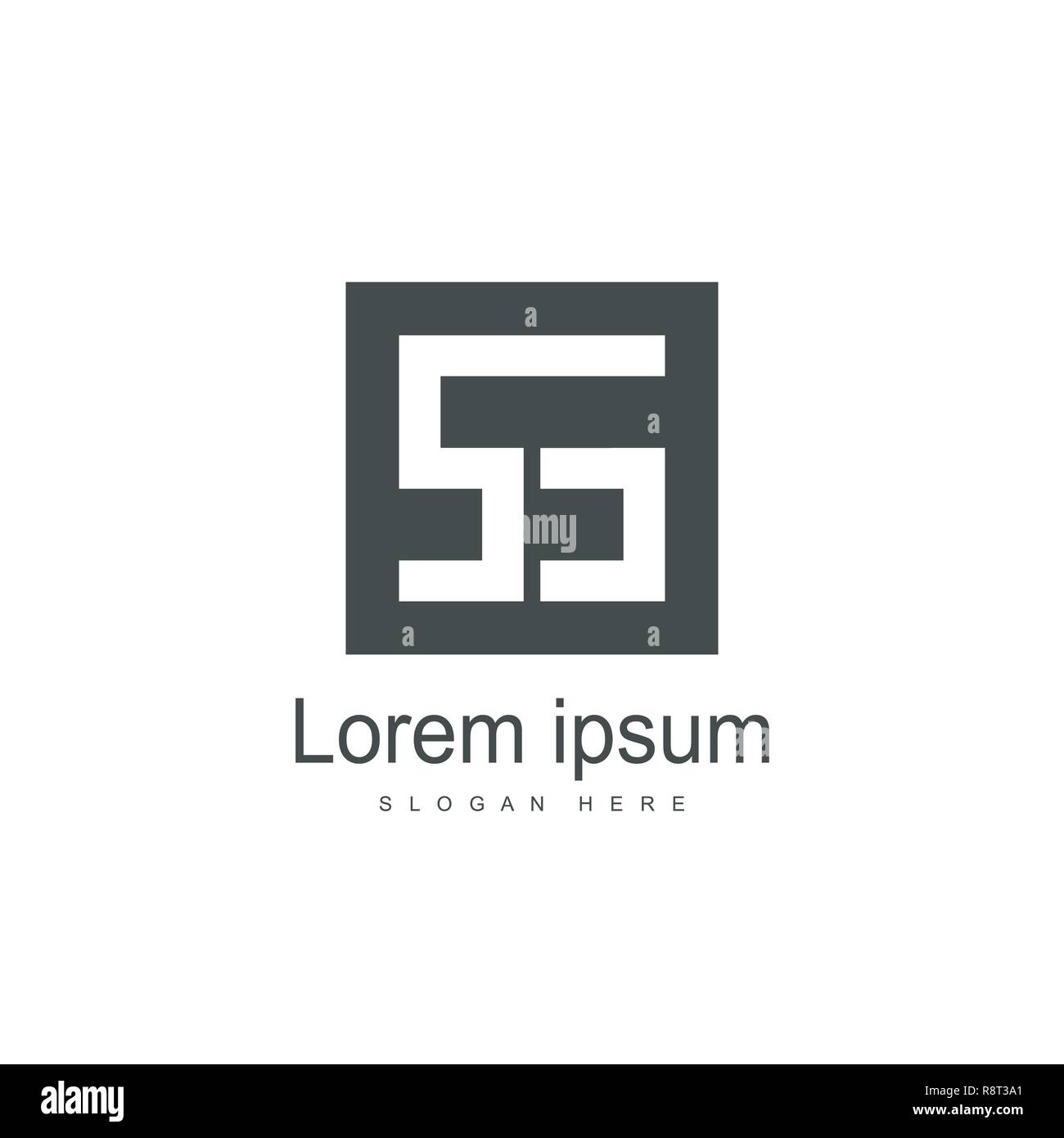 Initial Letter SS Logo Template Vector Design Stock Vector Image & Art ...