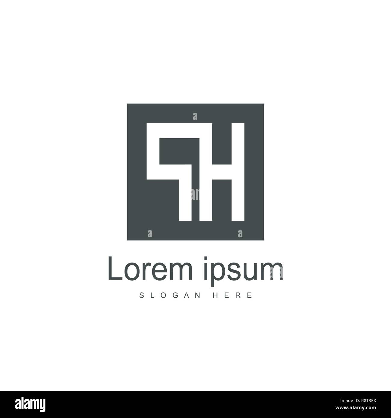 Initial Letter PH Logo Template Vector Design Stock Vector Image & Art ...