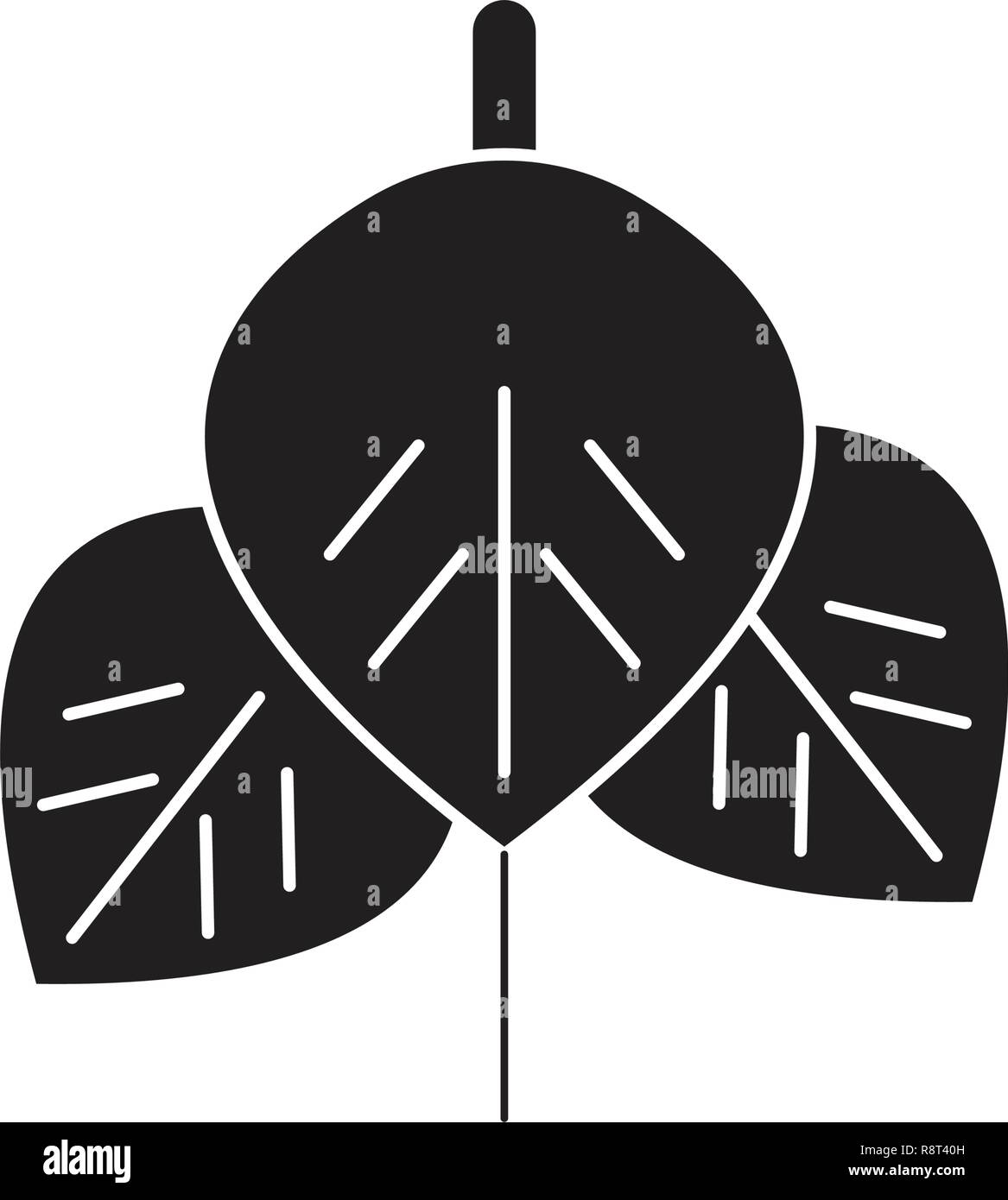 Anthurium black vector concept icon. Anthurium flat illustration, sign Stock Vector