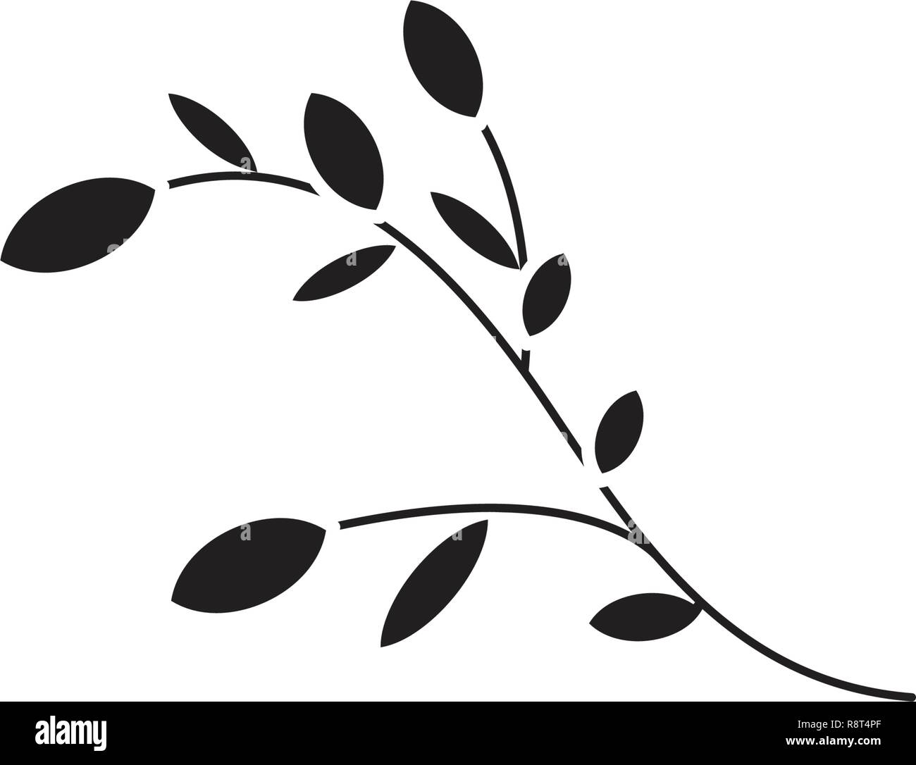 Botany black vector concept icon. Botany flat illustration, sign Stock ...