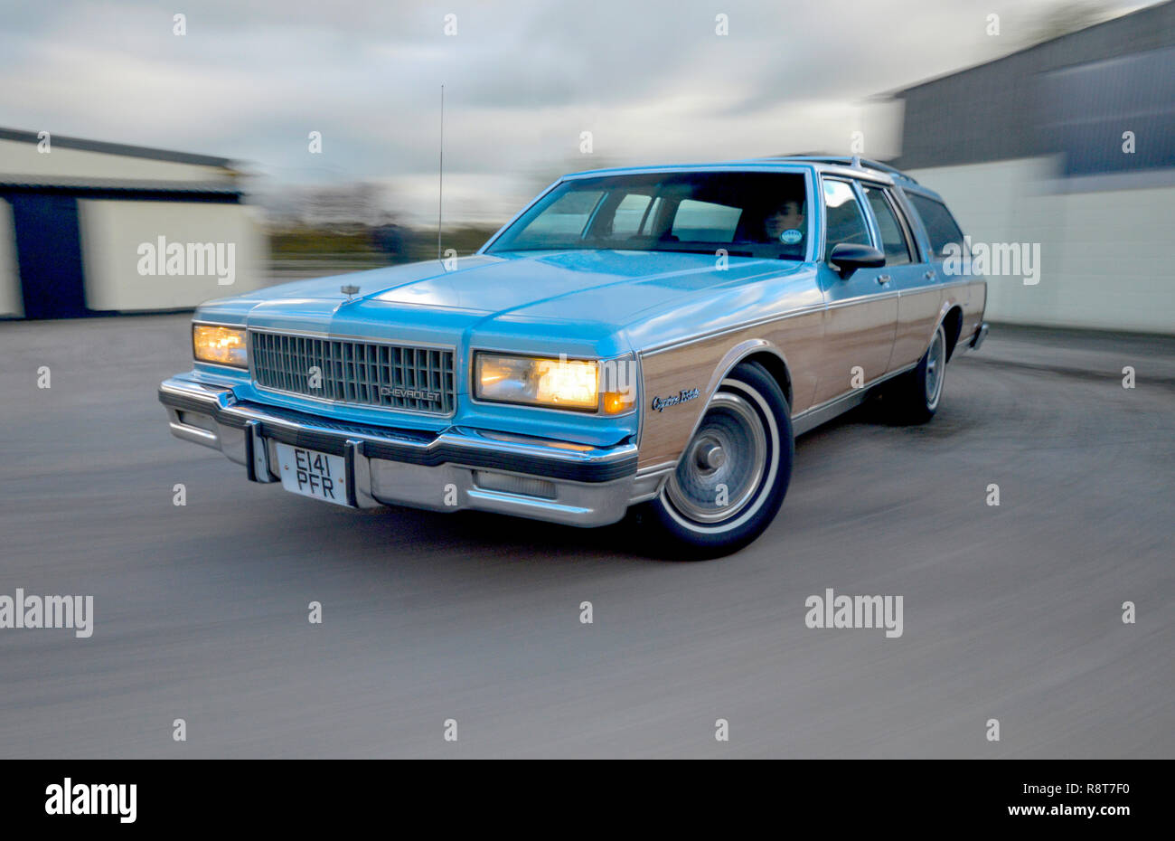 1986 Chevrolet Caprice 'Woody' station wagon, wood trimmed American family  estate car Stock Photo - Alamy