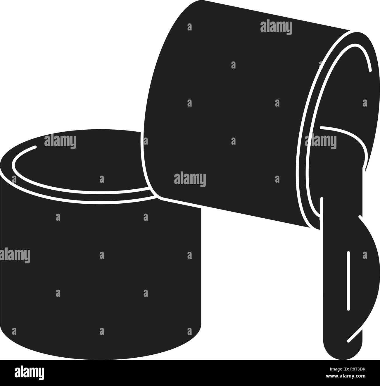 Grease, lubricant black vector concept icon. Grease, lubricant flat