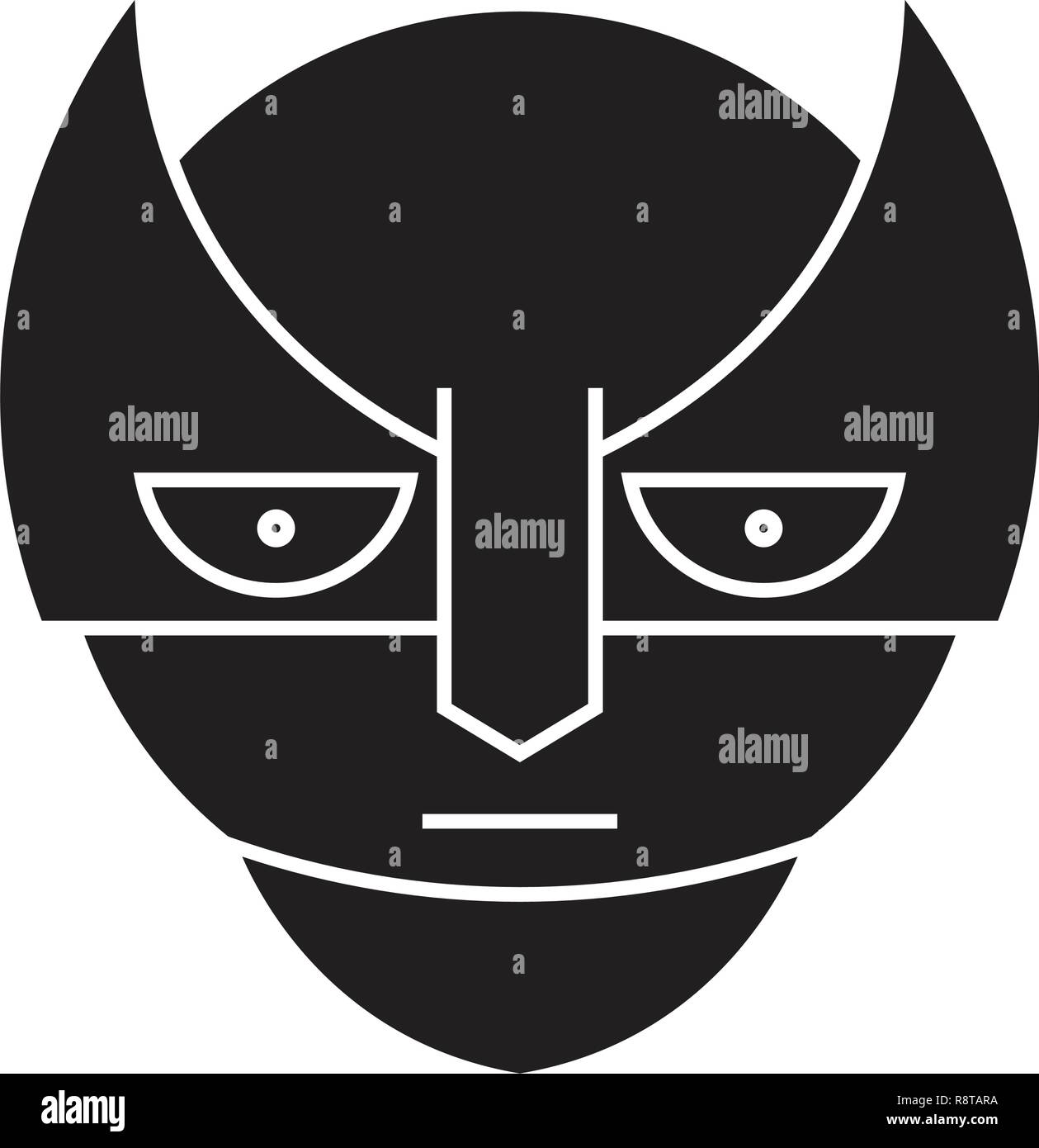 Super hero emoji black vector concept icon. Super hero emoji flat ...