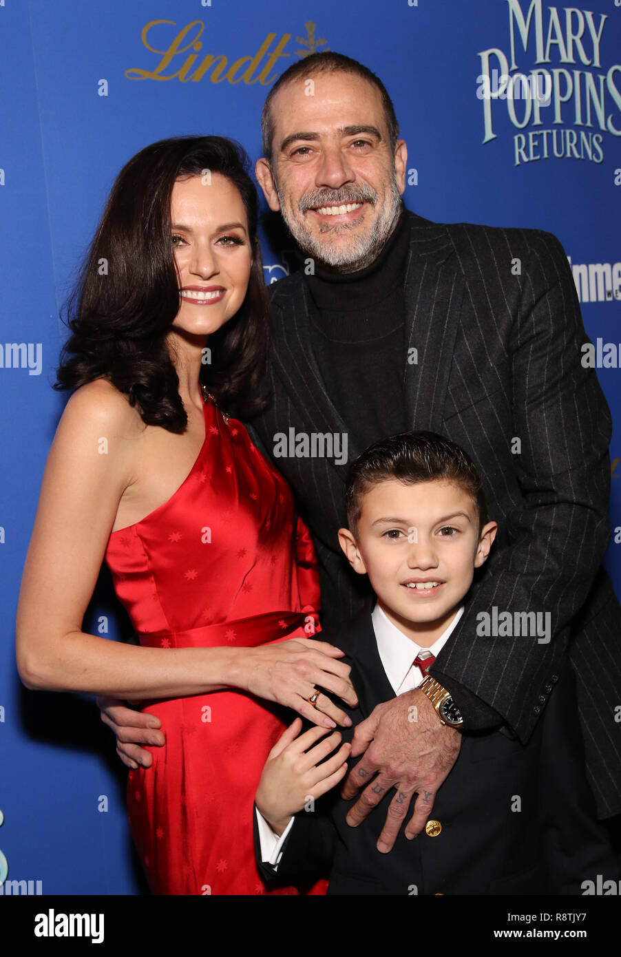 New York, New York, USA. 17th Dec, 2018. Hilarie Burton and Jeffrey Dean  Morgan attends a screening of 'Mary Poppins Returns' hosted by The Cinema  Society at SVA Theater on December 17,