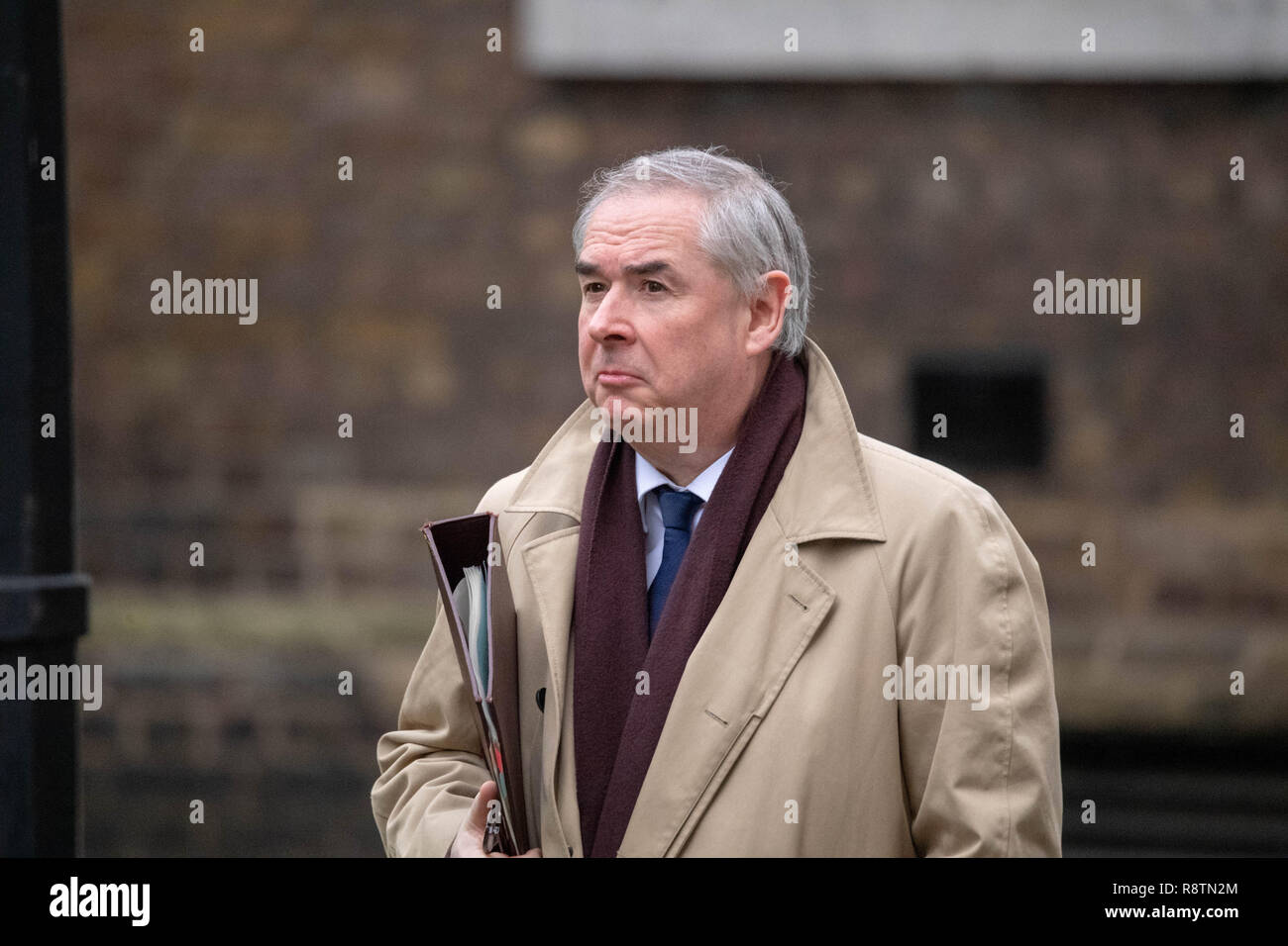 London 18th December 2018, Geoffrey Cox QC MP arrives at a Cabinet meeting at 10 Downing Street, London Credit: Ian Davidson/Alamy Live News Stock Photo