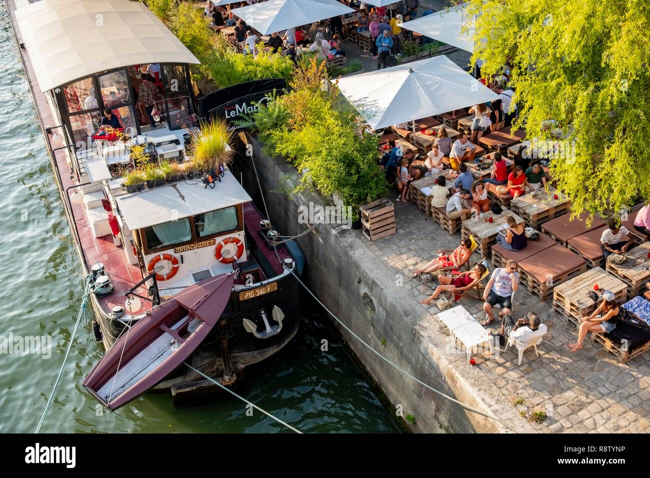 France, Paris, Rives de Seine Park, Seine banks listed world Heritage ...