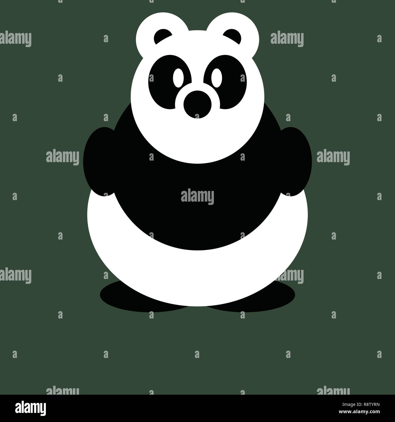 Panda mascot icon vector vectors hi-res stock photography and images ...
