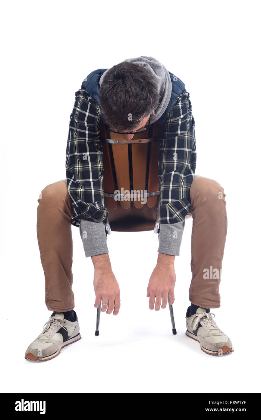 Boy sitting head down sad hires stock photography and images Alamy