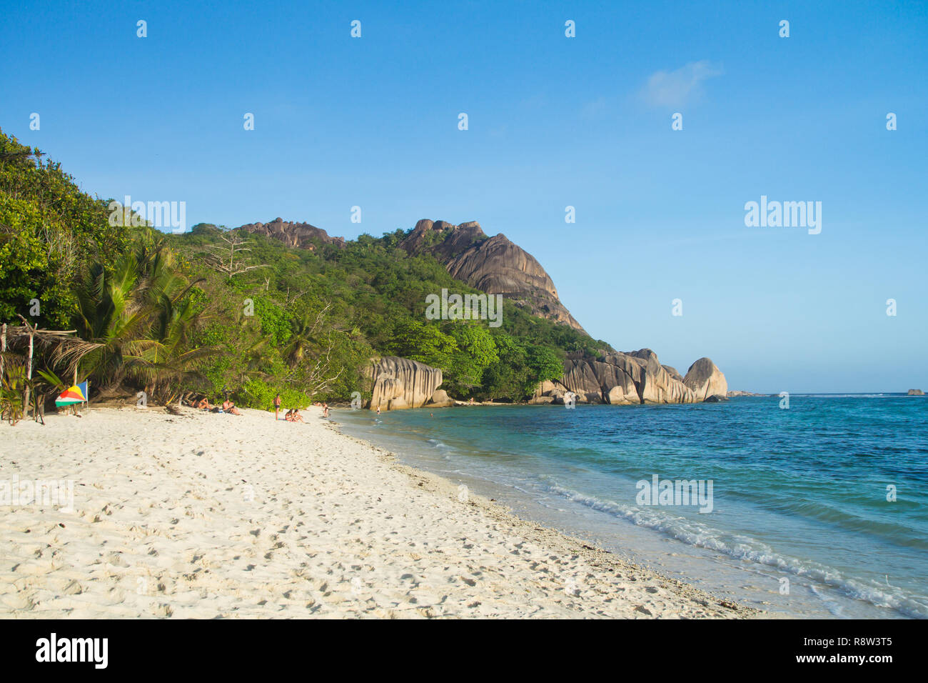 Anse Source d'Argent, La Digue-World-famous beach, and one of the most photographed spots in the whole world thanks to its amazing natural beauty Stock Photo