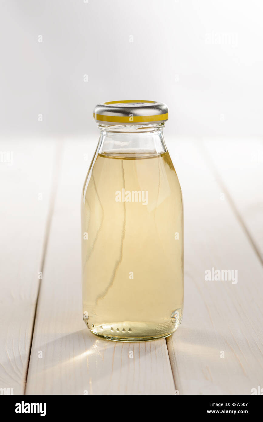 Bottle of apple juice Stock Photo Alamy