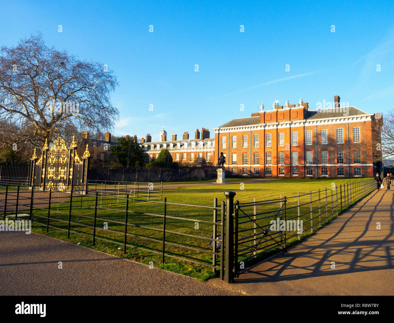 Kensington Palace in Kensington Gardens - London, England Stock Photo