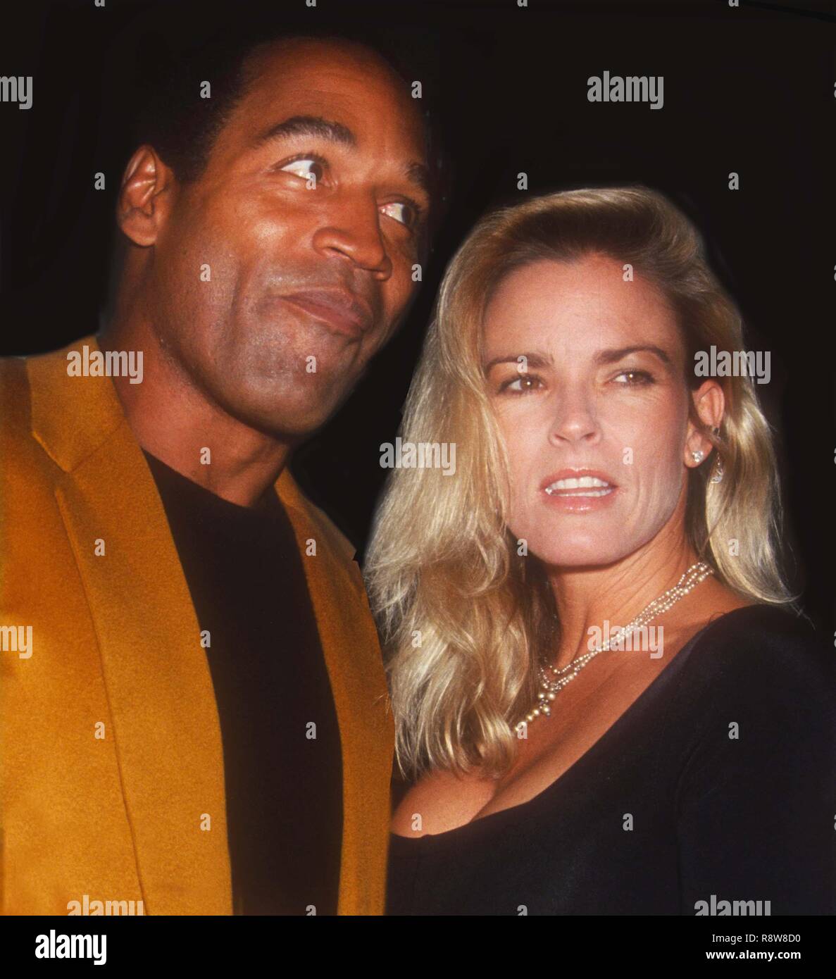 OJ Simpson Nicole Simpson 1993 Photo By John Barrett/PHOTOlink Stock