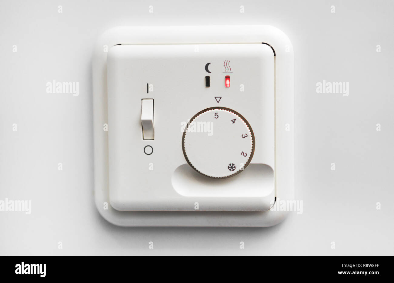 Close Up View Of Heating Floor Thermostat Stock Photo 229207539
