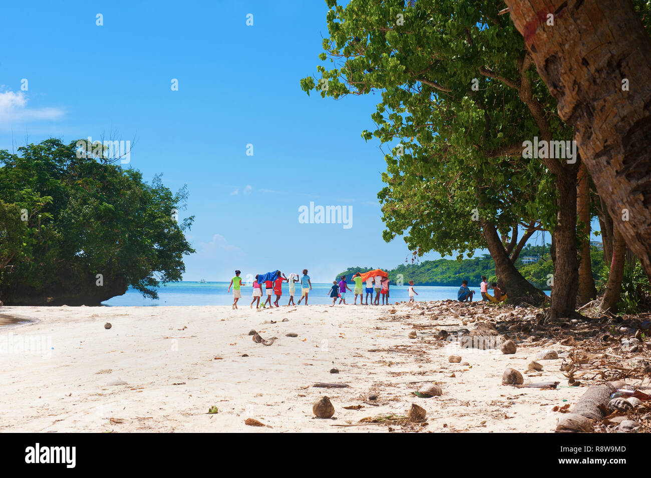 Beach in tropical Asia Stock Photo