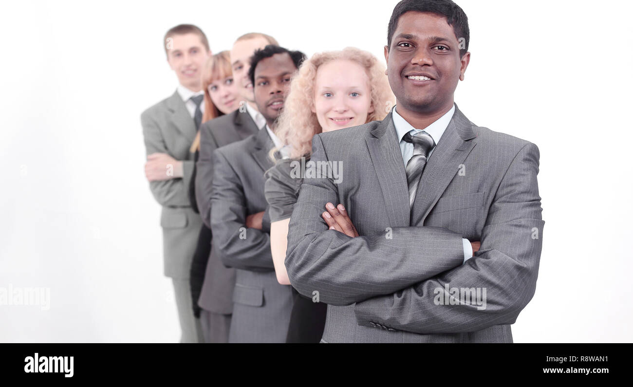 Portrait of a woman and man office workers smiling Stock Photo - Alamy