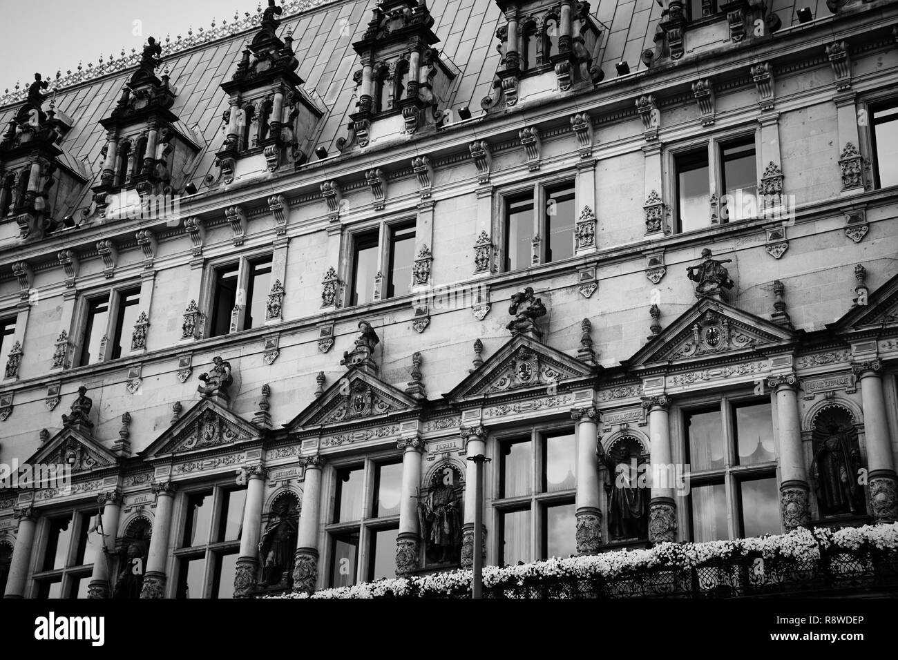Rathaus City Hall: Hamburg, Germany Stock Photo