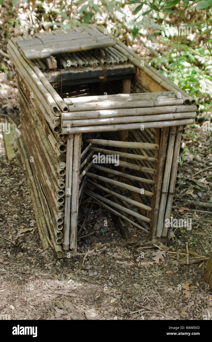 Cherokee fish trap, Qualla Reservation, North Carolina. Digital photograph Stock Photo