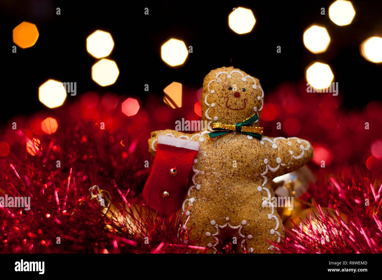 Gingerbread man toy Stock Photo Alamy