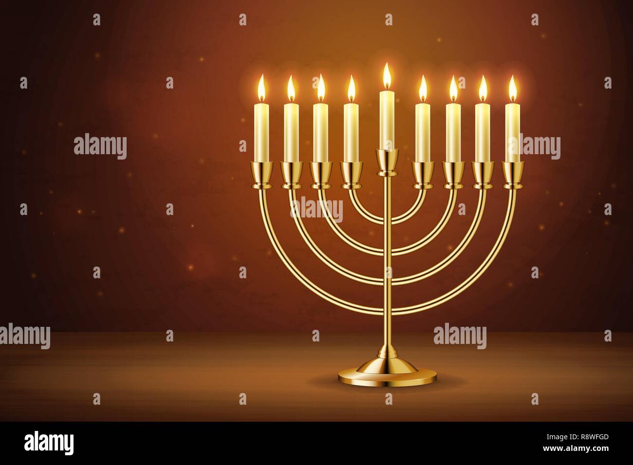 Seven golden candlestick hires stock photography and images Alamy