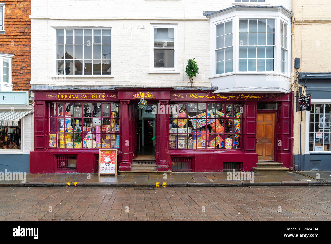 Hardys original sweet shop in the high street Salisbury UK Stock Photo