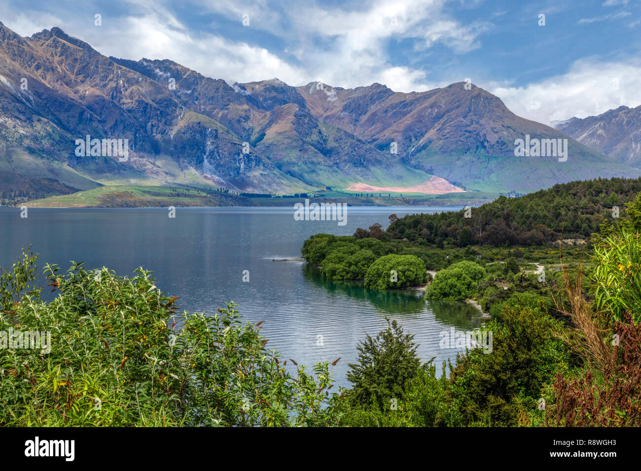 Queenstown, Lake Wakatipu, Otago, South Island, New Zealand Stock Photo