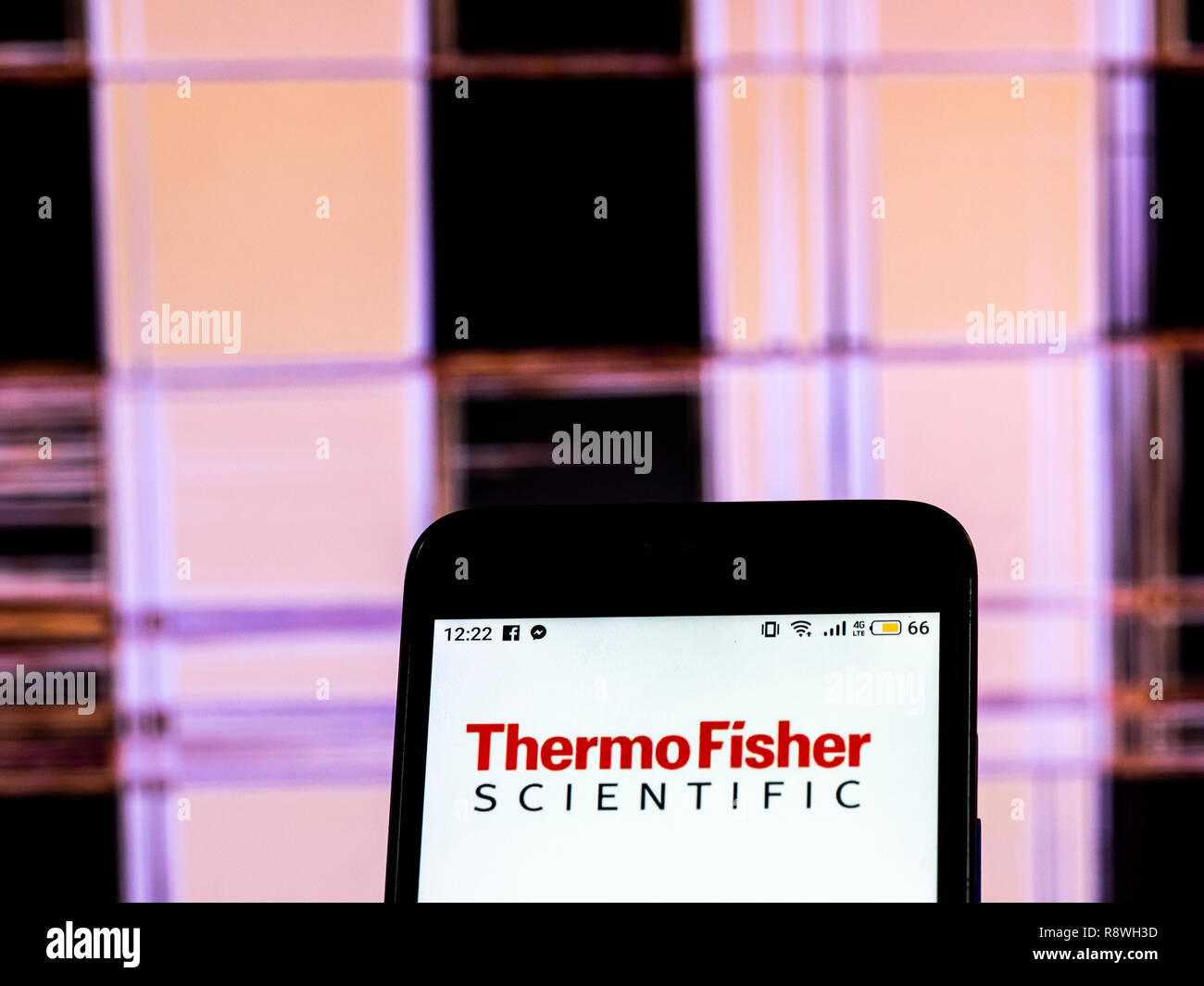 Thermo Fisher Scientific Company logo seen displayed on smart phone Stock  Photo - Alamy