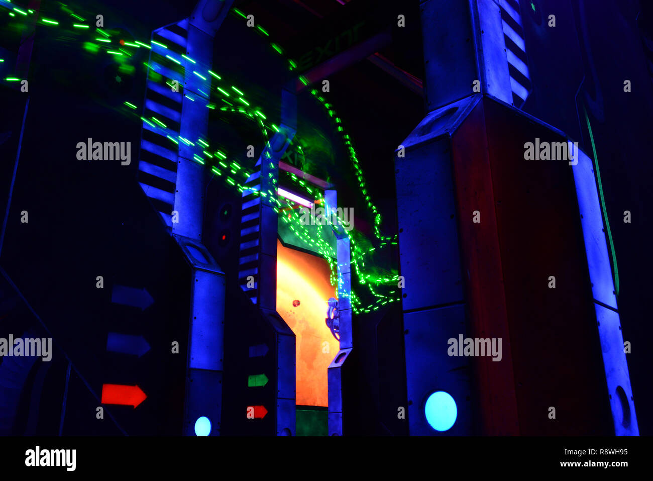 Space Ship Interior Science Fiction Abstract Background