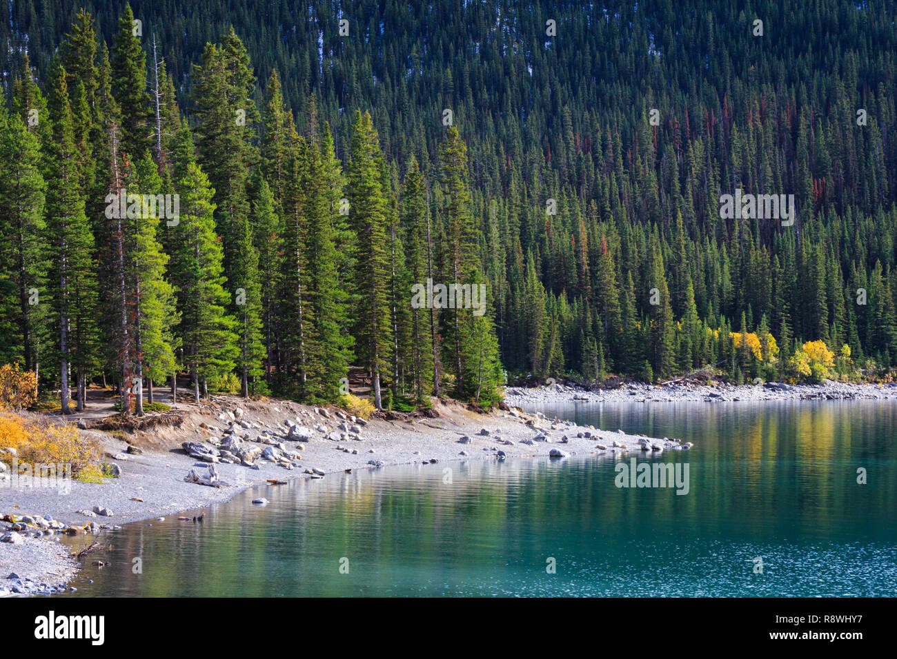Rocky Mountain Lake, Canada Stock Photo
