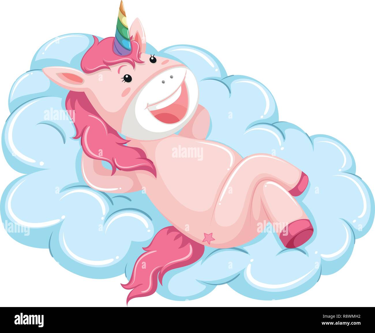 Unicorn on the sky illustration Stock Vector Image & Art - Alamy