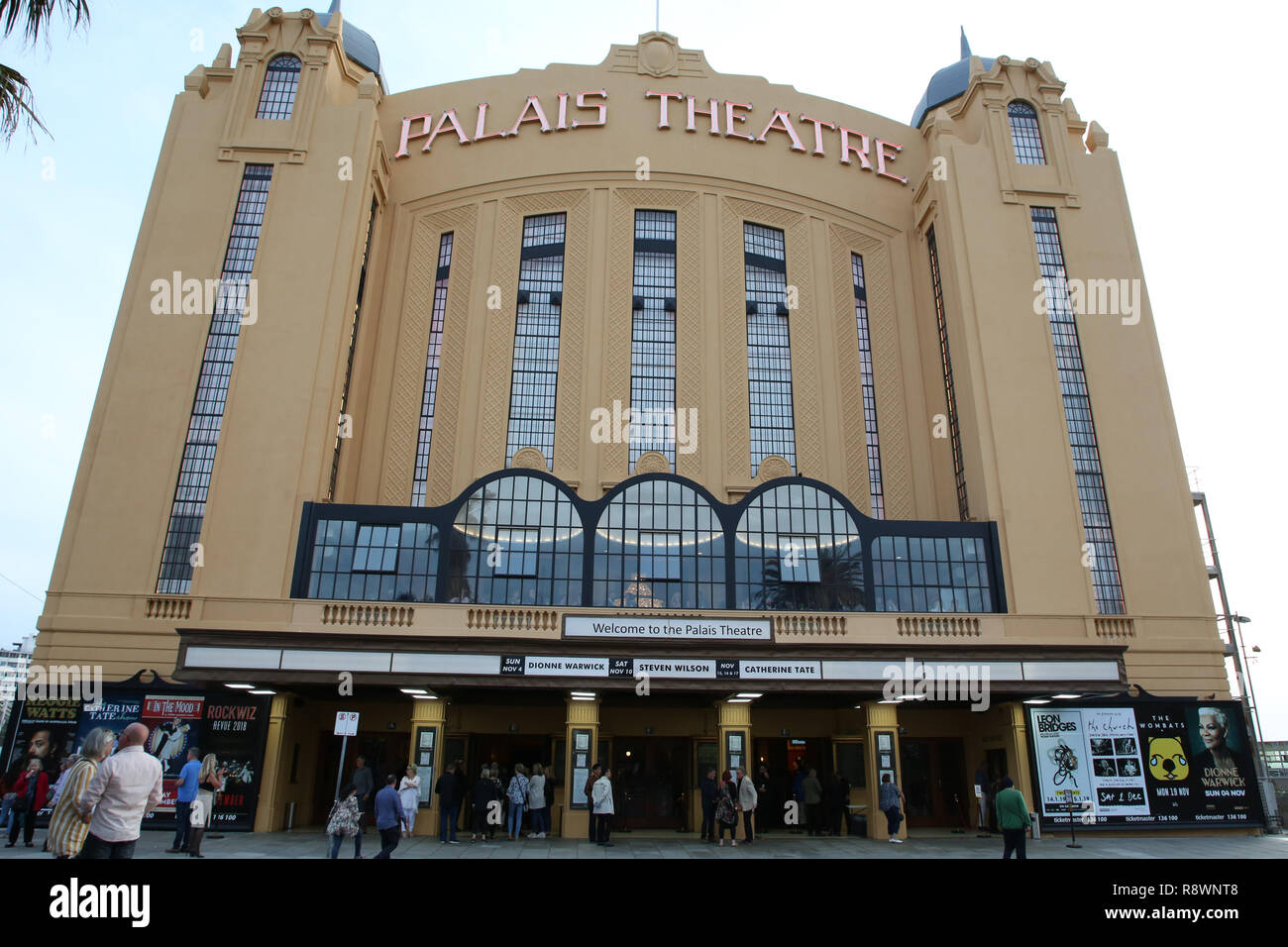 Palais Theatre in the evening, St Kilda, Melbourne, Victoria, Australia Stock Photo