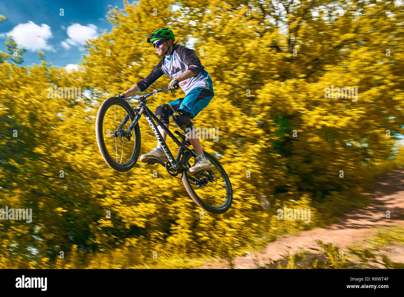 MOSCOW, RUSSIA - JULY 7, 2017: Jump and 