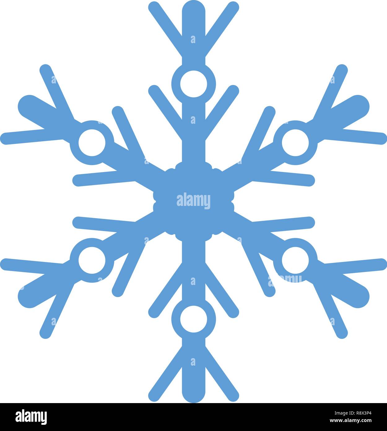 snowflake icon on white background Stock Vector Image & Art - Alamy