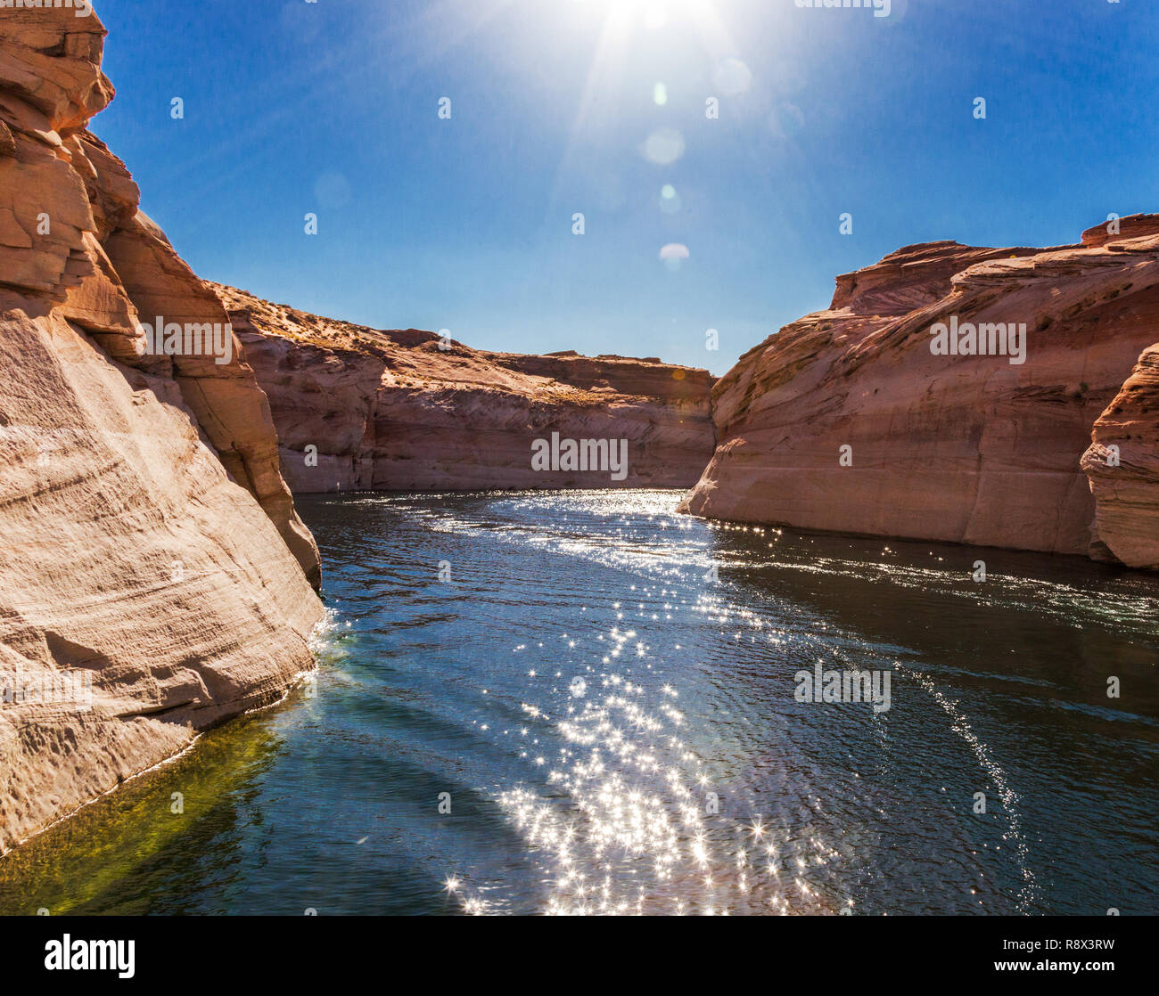 Cruising Lake Powell at Page USA, Lake Powell is a reservoir on the