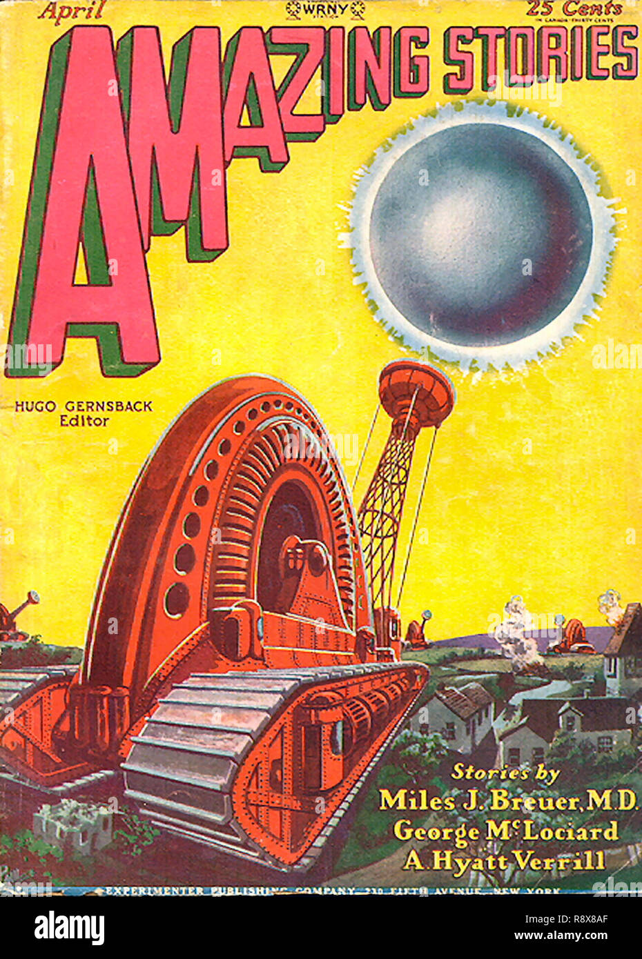 Amazing Stories Vol 4 # 1 April 1929 Stock Photo