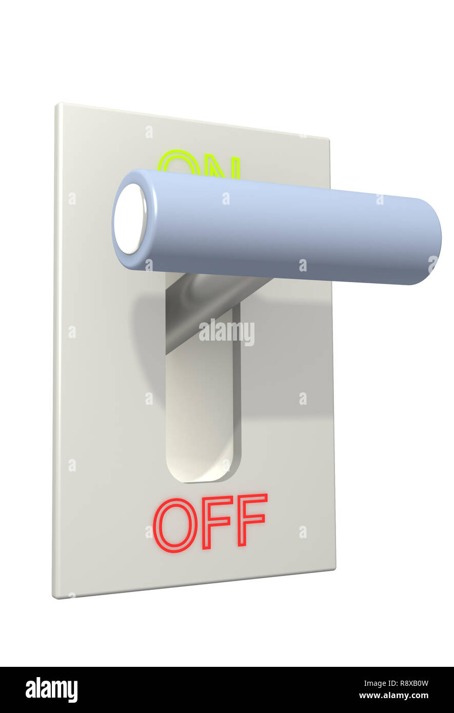 3d on off switch hi-res stock photography and images - Alamy