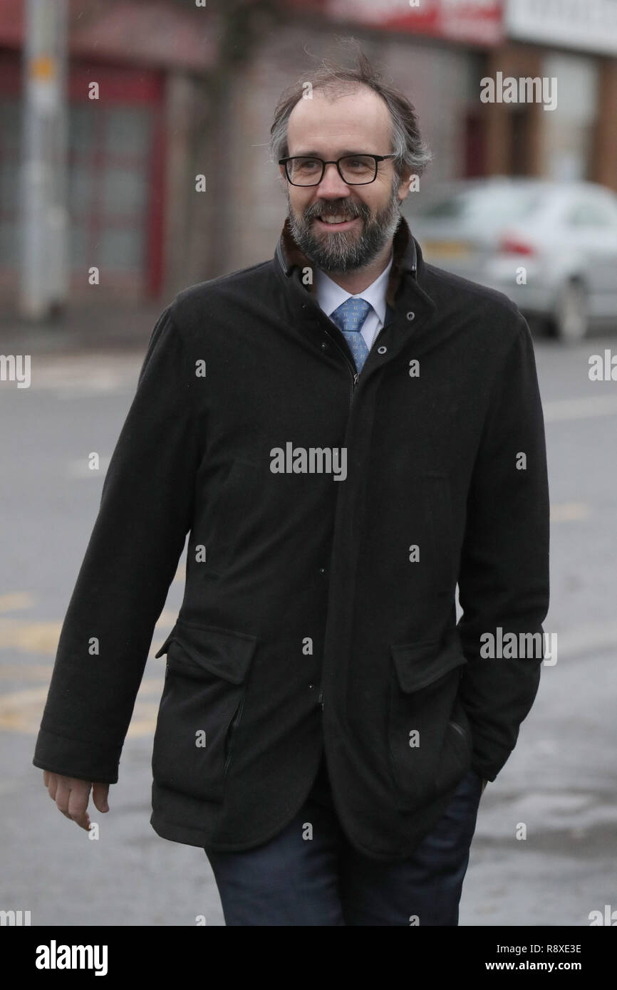 Neil Murray, the husband of author JK Rowling, arriving at Airdrie Sheriff Court where his wife is taking legal action against her former PA, Amanda Donaldson, for allegedly using her money to go on shopping sprees. Stock Photo