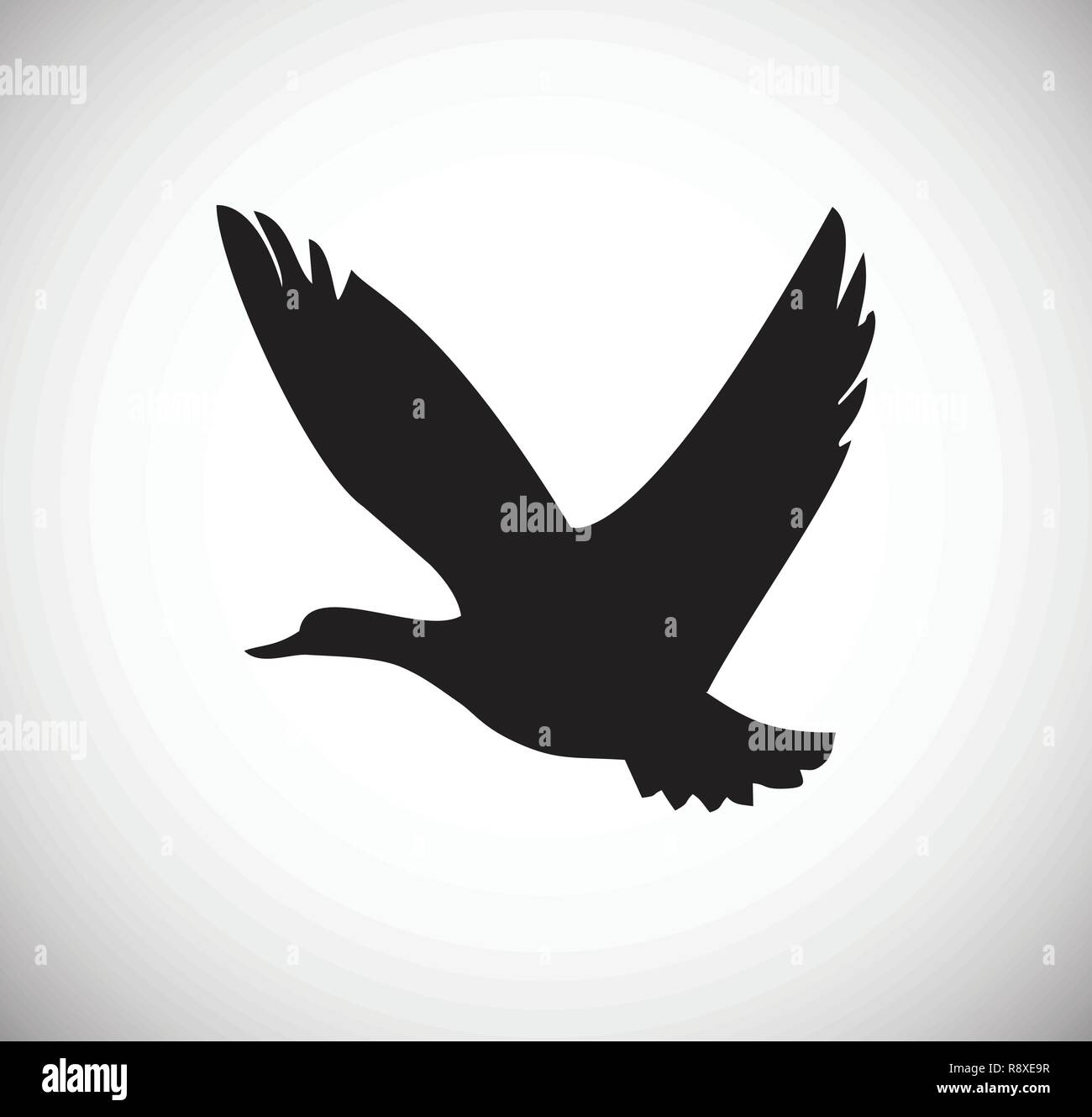 Duck hunt icon on white background for graphic and web design, Modern ...
